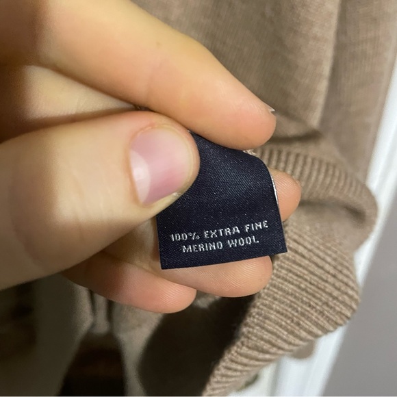 Hart Schaffner Marx Sweater Mens XL Long Sleeve V-Neck Merino Wool - Picture 3 of 4